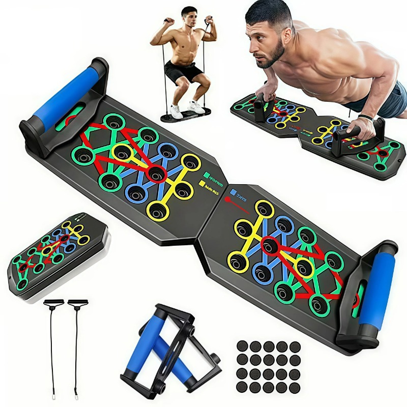 Push Up Board - Складная доска для отжиманий с эластичными