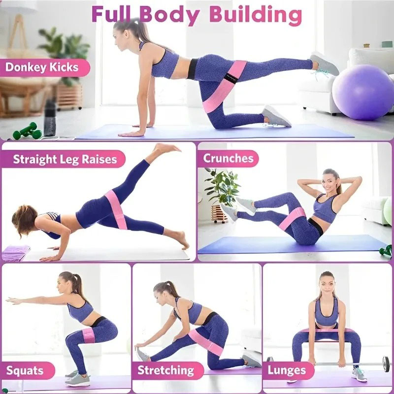 Набор из 3 эластичных лент для – обзор и цена Yoga Fitness Resistance Band